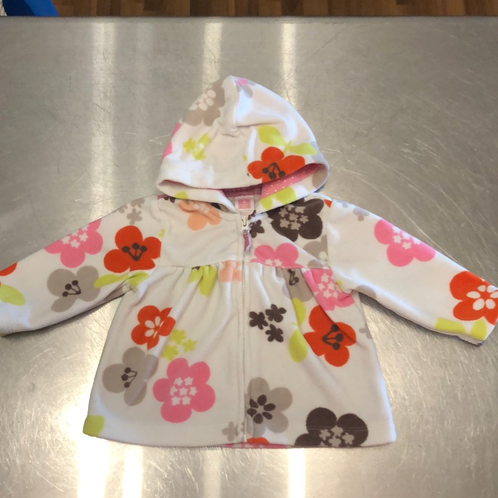 Carters infant size 6m fleece zip sweater